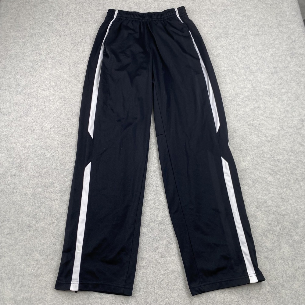 Nike Pants Mens Small (24x29) Black White Stripe Track Athletic Zipper Hem